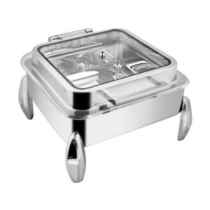 Square Dish Hydraulic Full Glass - Diamond Leg