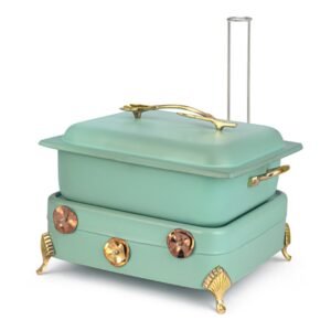 Square Dish Lift Top Flora Lid