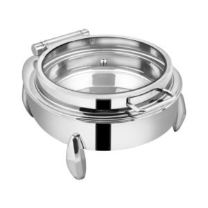 Round Dish Hydraulic Full Glass - Diamond Leg