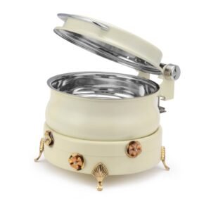 Round Dish Hydraulic Flora Stand