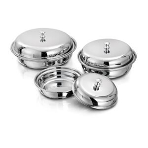 Round Dish with Lid - Premium