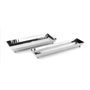 Rectangular Platter Embossed with Legs