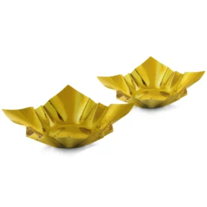 Display Platter Square – Gold PVD Hammer