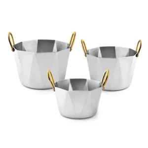 Hexagonal Tub – Brass Handle