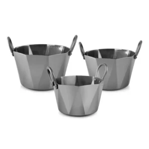 Hexagonal Tub – Gun Metal PVD Hammer