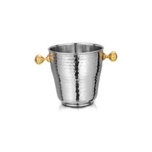 Ice Bucket – Brass Knob