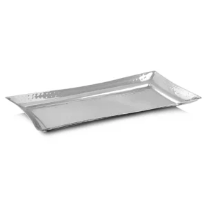 Mini Rectangular Platter – Stainless Steel Hammer