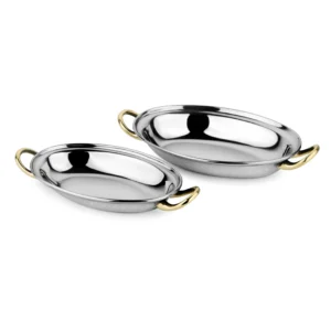 Oval Dish – Welded Brass Handle
