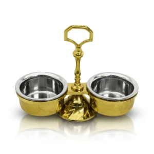 Pickle Dish Casting - 2 Comp't – Gold PVD Hammer