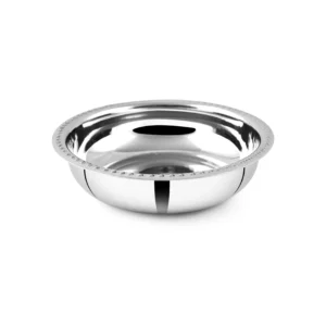 Rajwada Halwa Plate – Stainless Steel Mirror