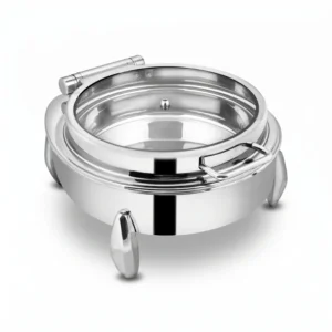Round Dish Hydraulic Full Glass - Diamond Leg