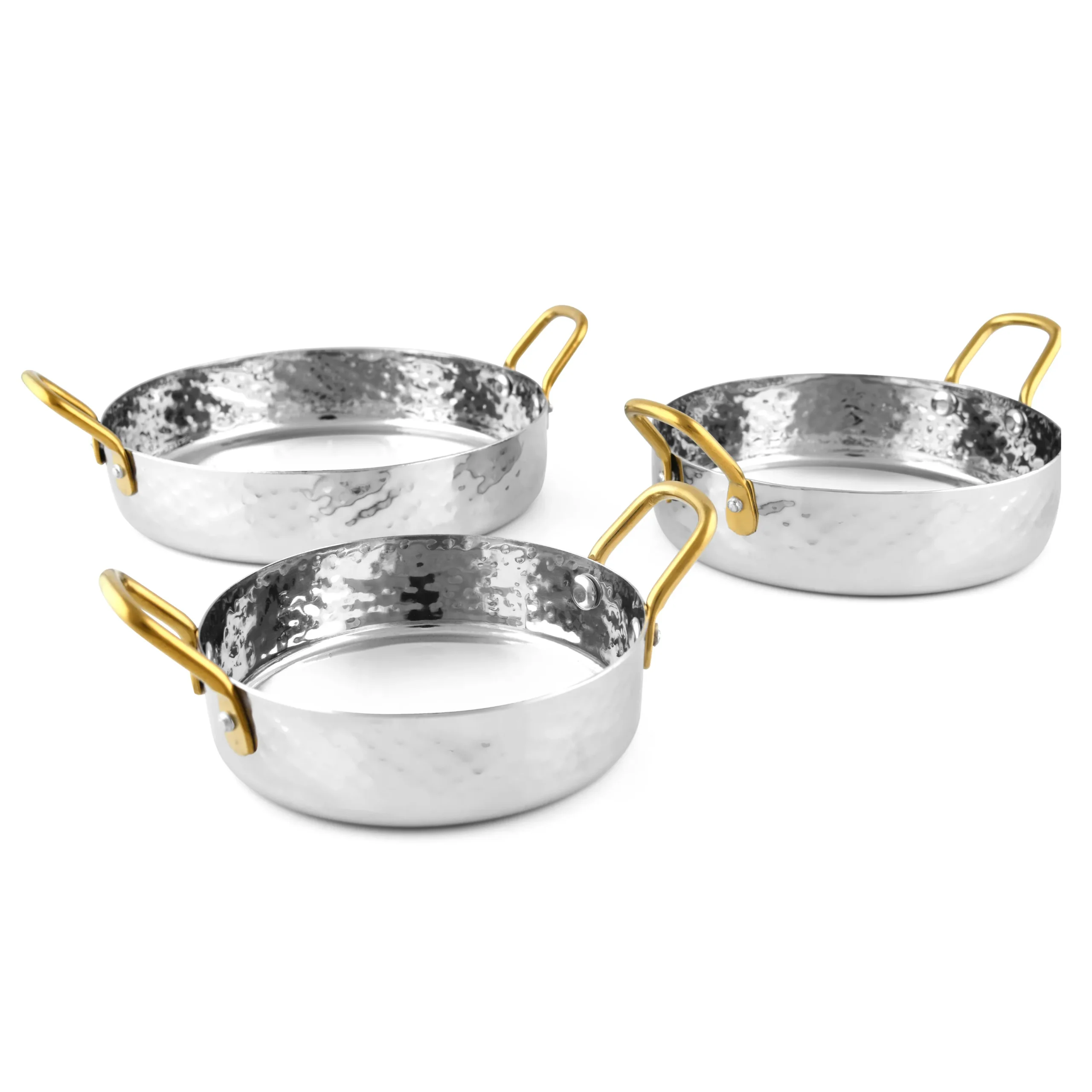 Round Flat Pan - Golden Handle