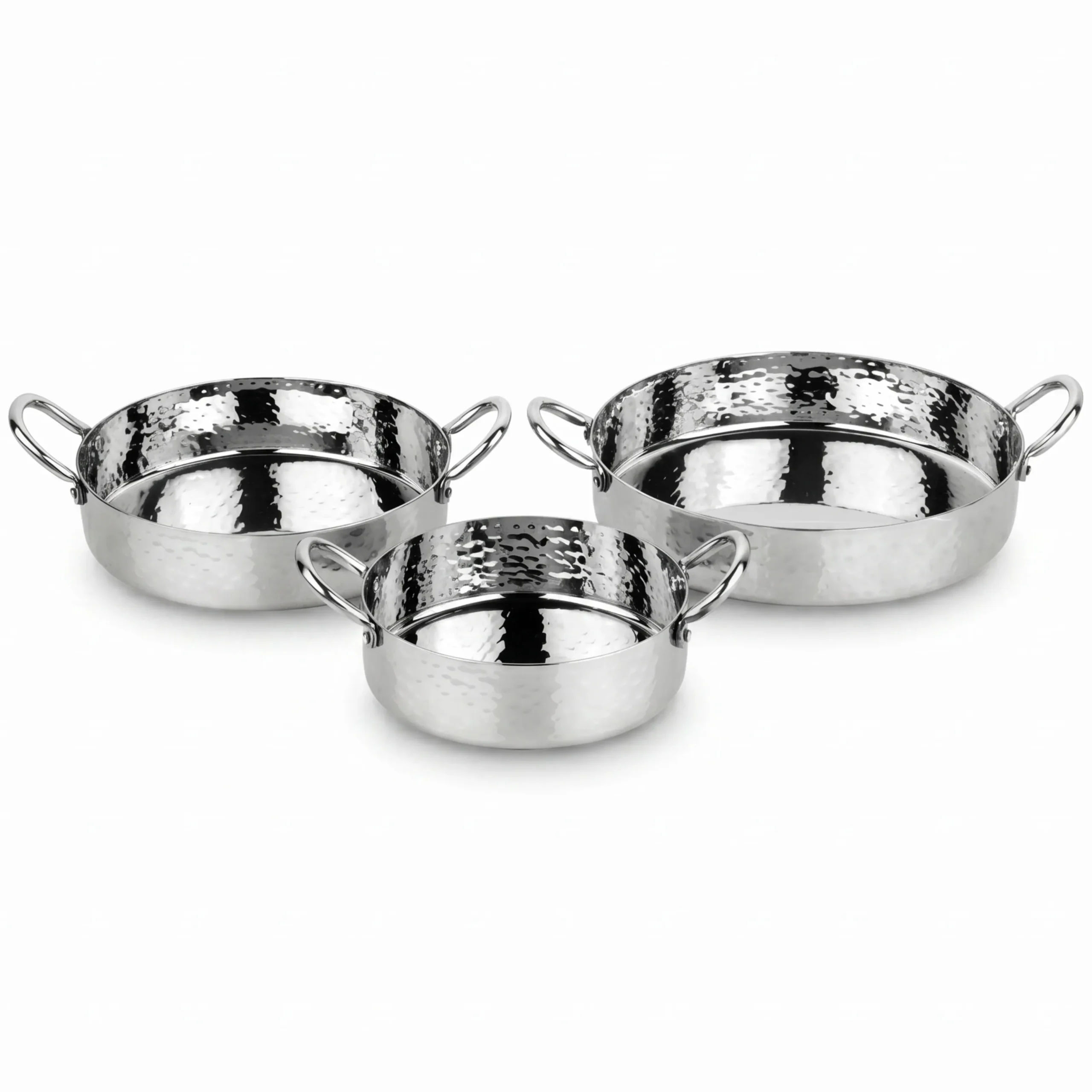 Round Flat Pan - Ss Handle
