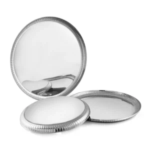 Round Platter Jewel – Stainless Steel Mirror