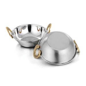 Serving Karahi – Emboss Brass Handle