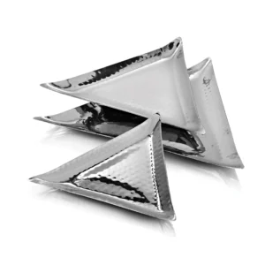 Triangular Platter – Stainless Steel Hammer