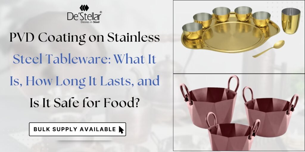 PVD Coating Safe for Stainless Steel Tableware