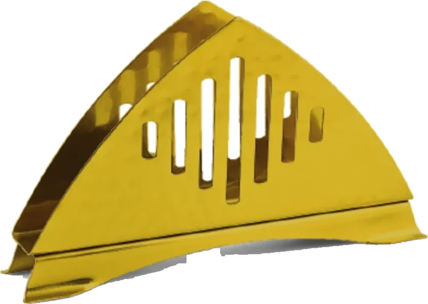 Napkin Holder – Hammer, Gold PVD