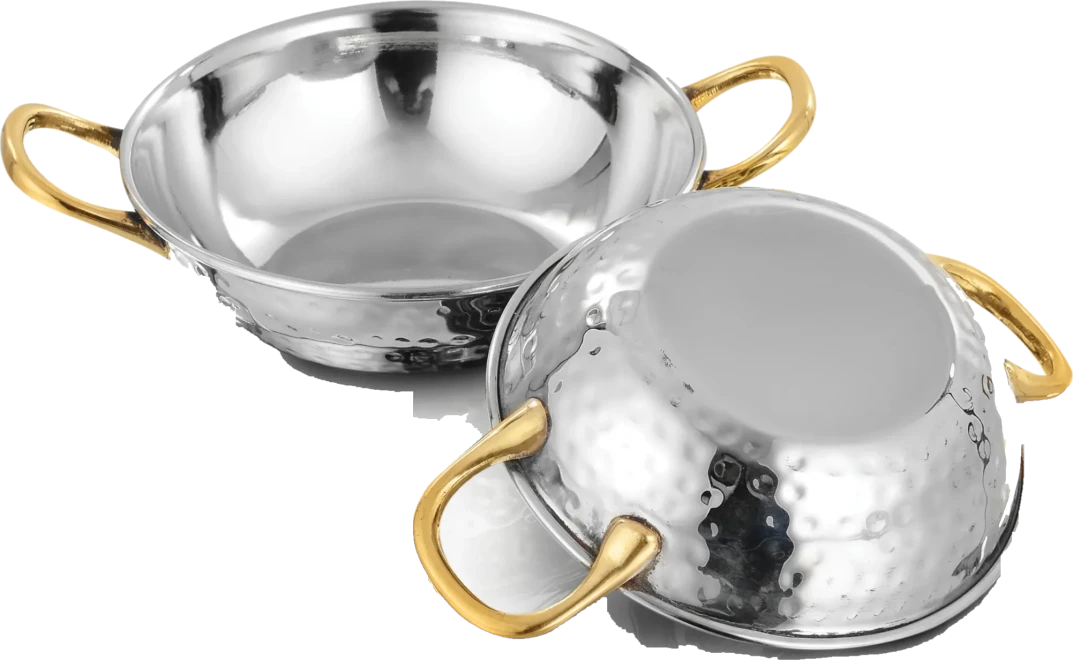 Serving Karahi DW- Hammer, Welded Brass Handle